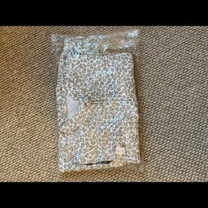 Mud pie Shaw white leopard jean jacket. Boyfriend fit.